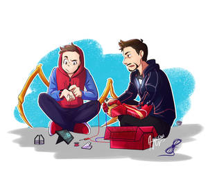 Tony and Peter | Infinity War by aileenarip