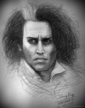 Drawing Johnny Depp