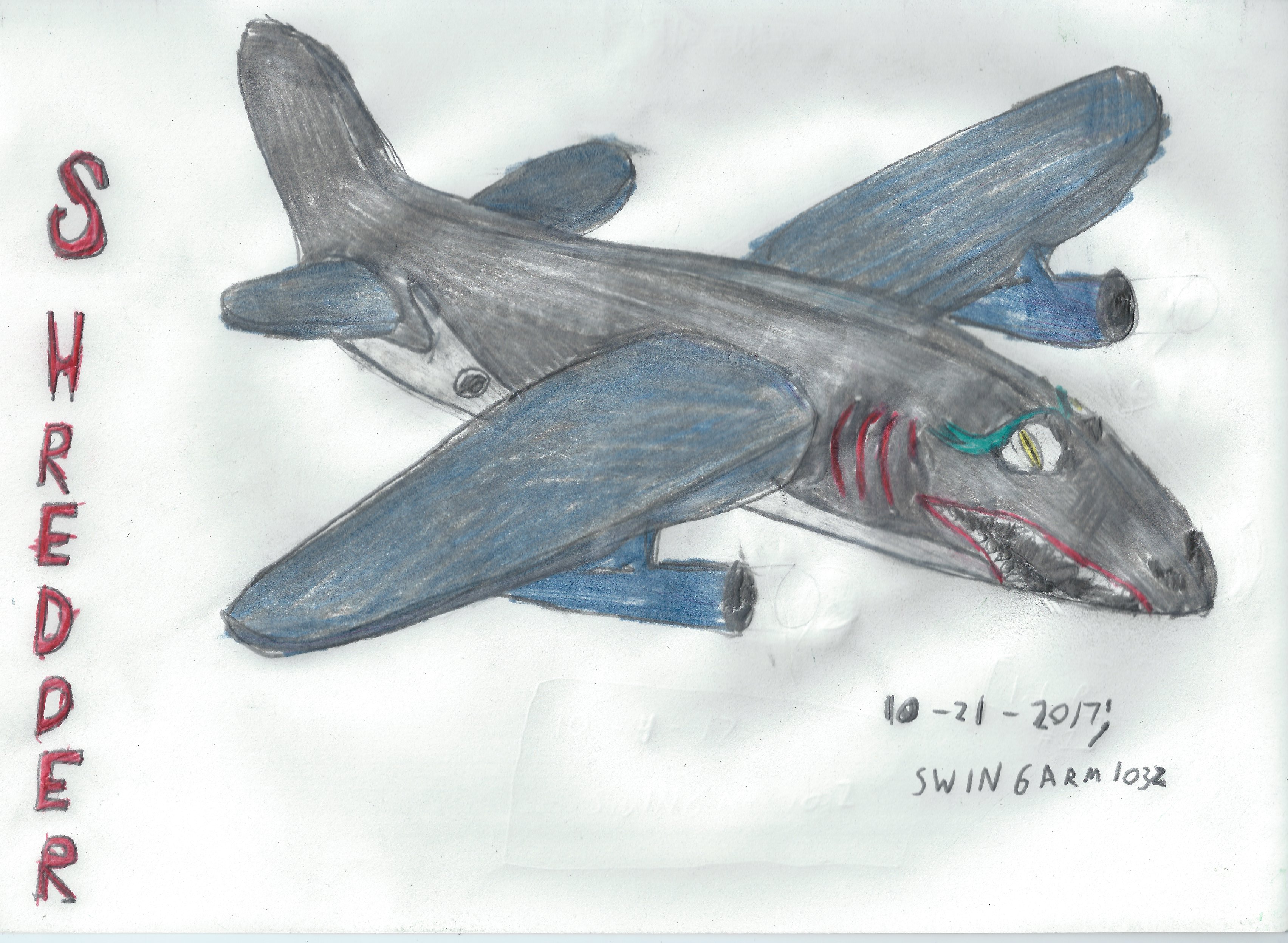 Shredder Inflatable Shredder, The Inflatable Shark-Plane by swingarm1032 on DeviantArt