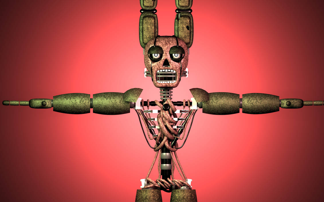 Stylized Springtrap v2 WIP 3 by KWC2 on DeviantArt