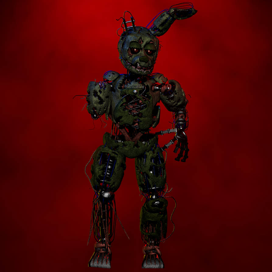 Dark Springtrap V8 by KWC2 on DeviantArt