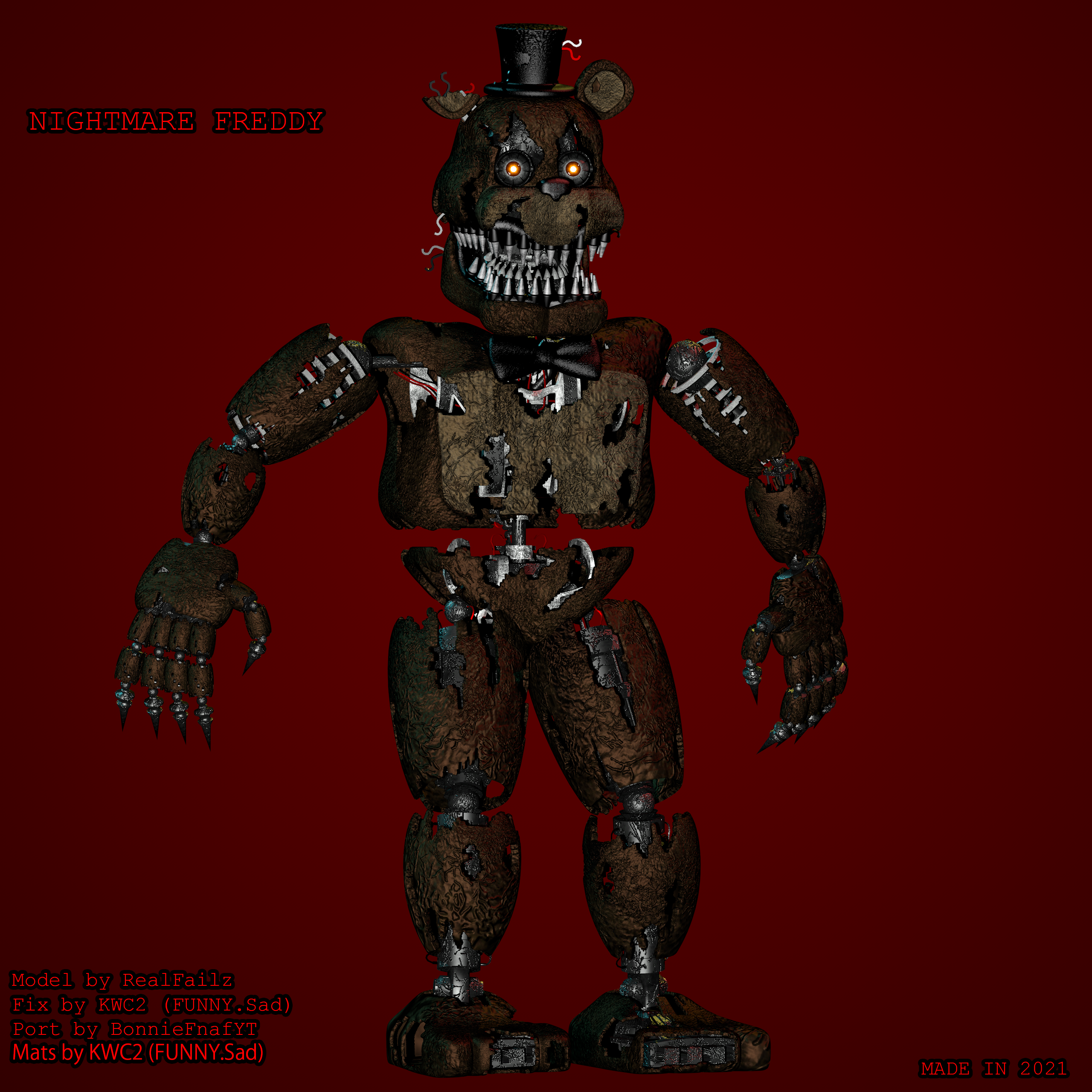 ArtStation - Nightmare Freddy from FNAF