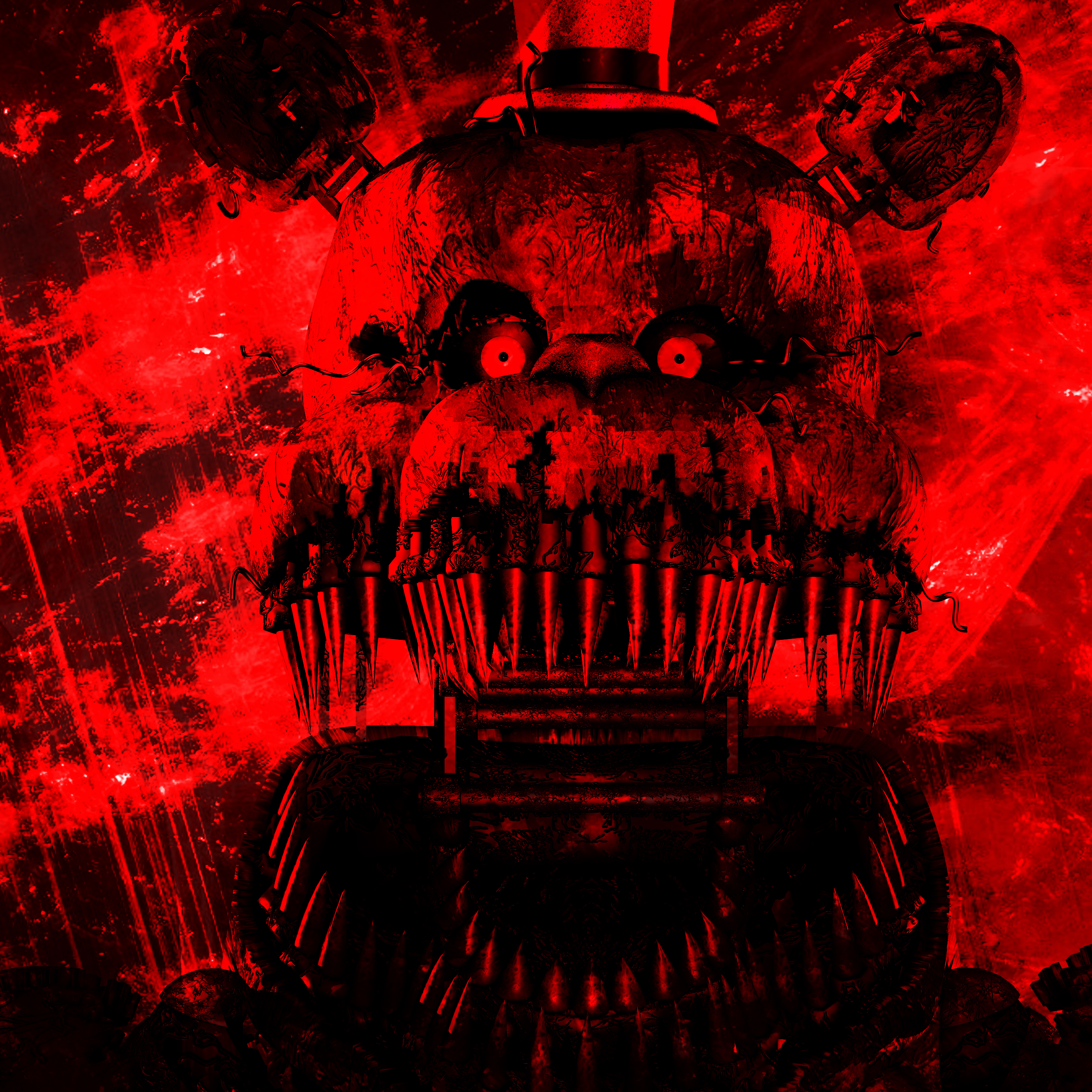 FNaF 4 Nightmare Freddy Poster