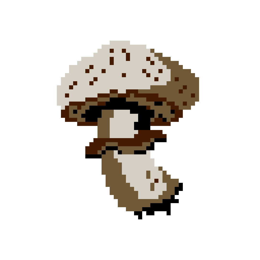 Common Mushroom- pixel by KaeOk on DeviantArt