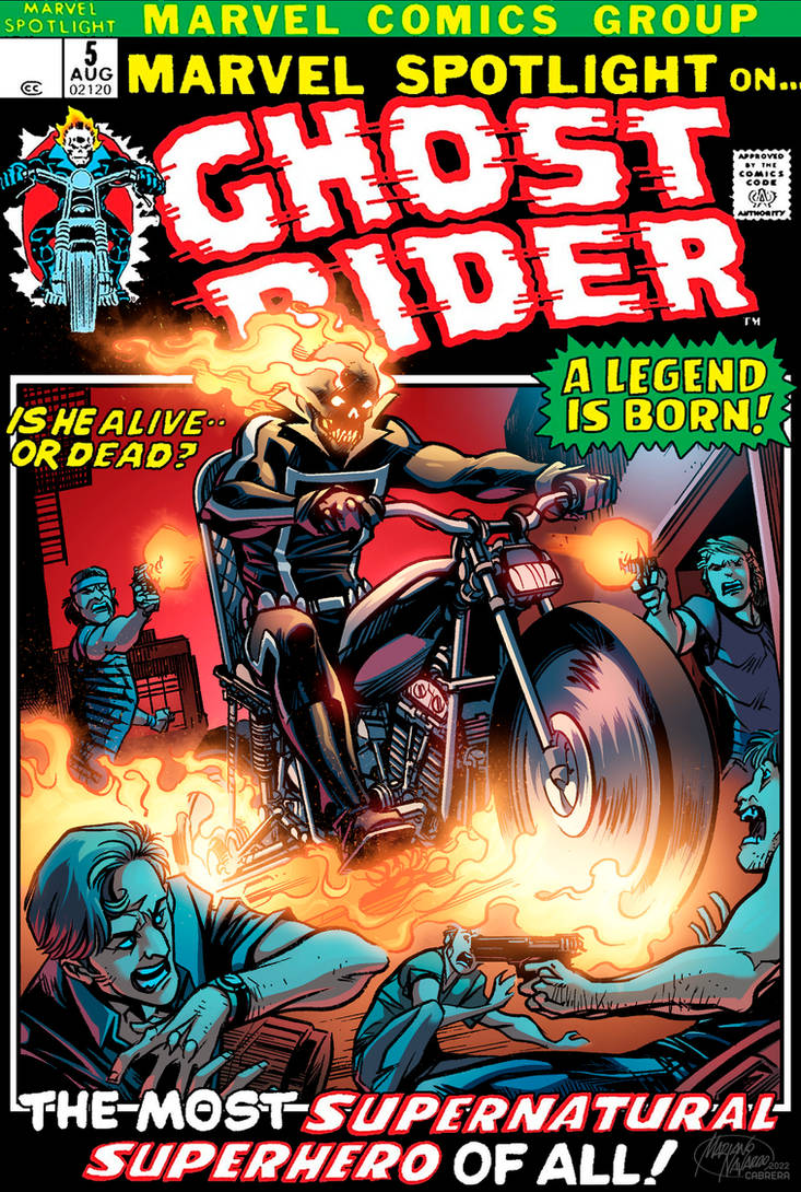 Ghost Rider anniversary - comic cover remake by HernanCabrera on DeviantArt