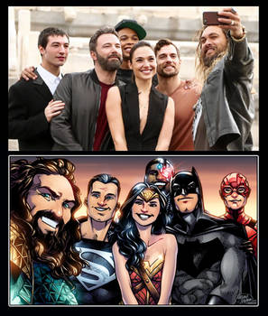 Justice League selfie