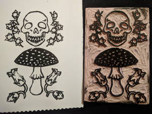 Poisonous Things Linocut