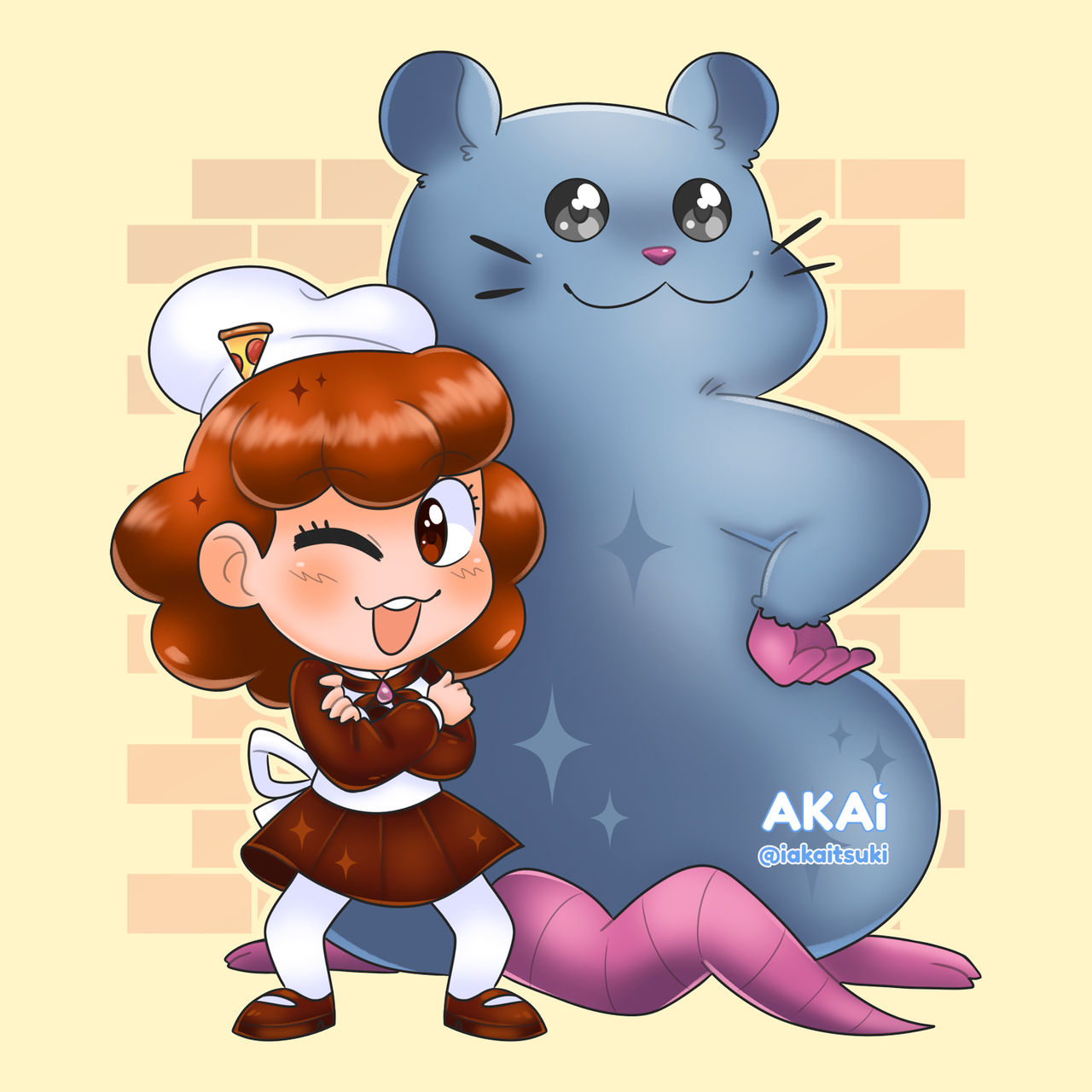 Gustava and Renga (Pizza Tower) by AkaiTsukii on DeviantArt