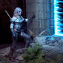 Ciri stepping into the portal