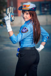 Officer D. Va from Overwatch by Juriet Cosplay