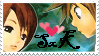 Sora and Kairi Stamp by AngelShizuka