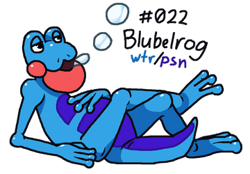 Fakemon Feature: Blubelrog by Involuntary-Twitch