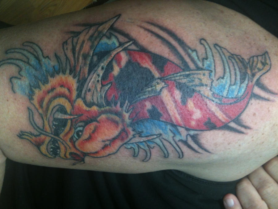 dragon koi cover-up