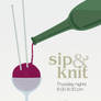 Sip and Knit Poster: Transform