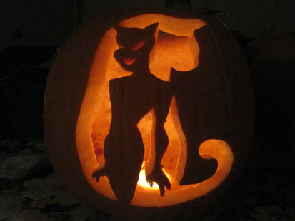 Catwoman Pumpkin Carving