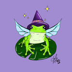 Fairy witch frog by Dreamlime96
