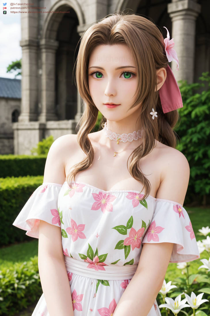 Aerith Gainsborough Of Final Fantasy 7 Remake By Lv1aialchemist On aerith-gainsborough-of-final-fantasy-7-remake-by-lv1aialchemist-on