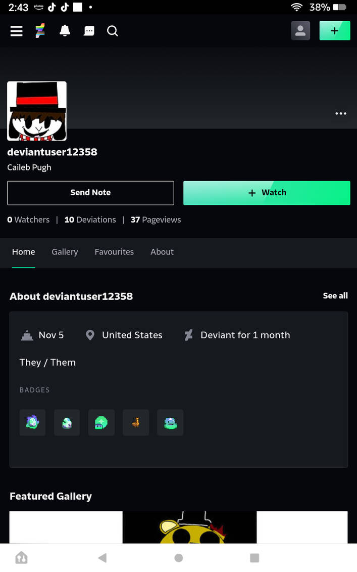 New deviant account by thedudeondeviantart on DeviantArt