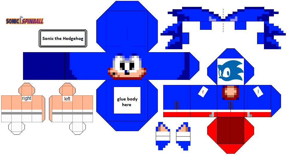 Pixel Papercraft - Tails Doll (Sonic R)