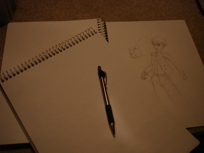 Drawing pads + pencil