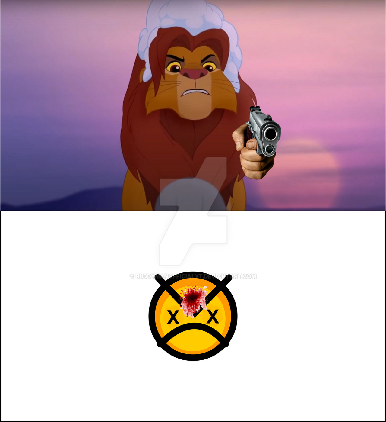 Simba Angry Deviantart Simba Shoots Angry Faic by BuddymanOfficialYT on DeviantArt