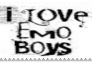 i love emo boys stamp