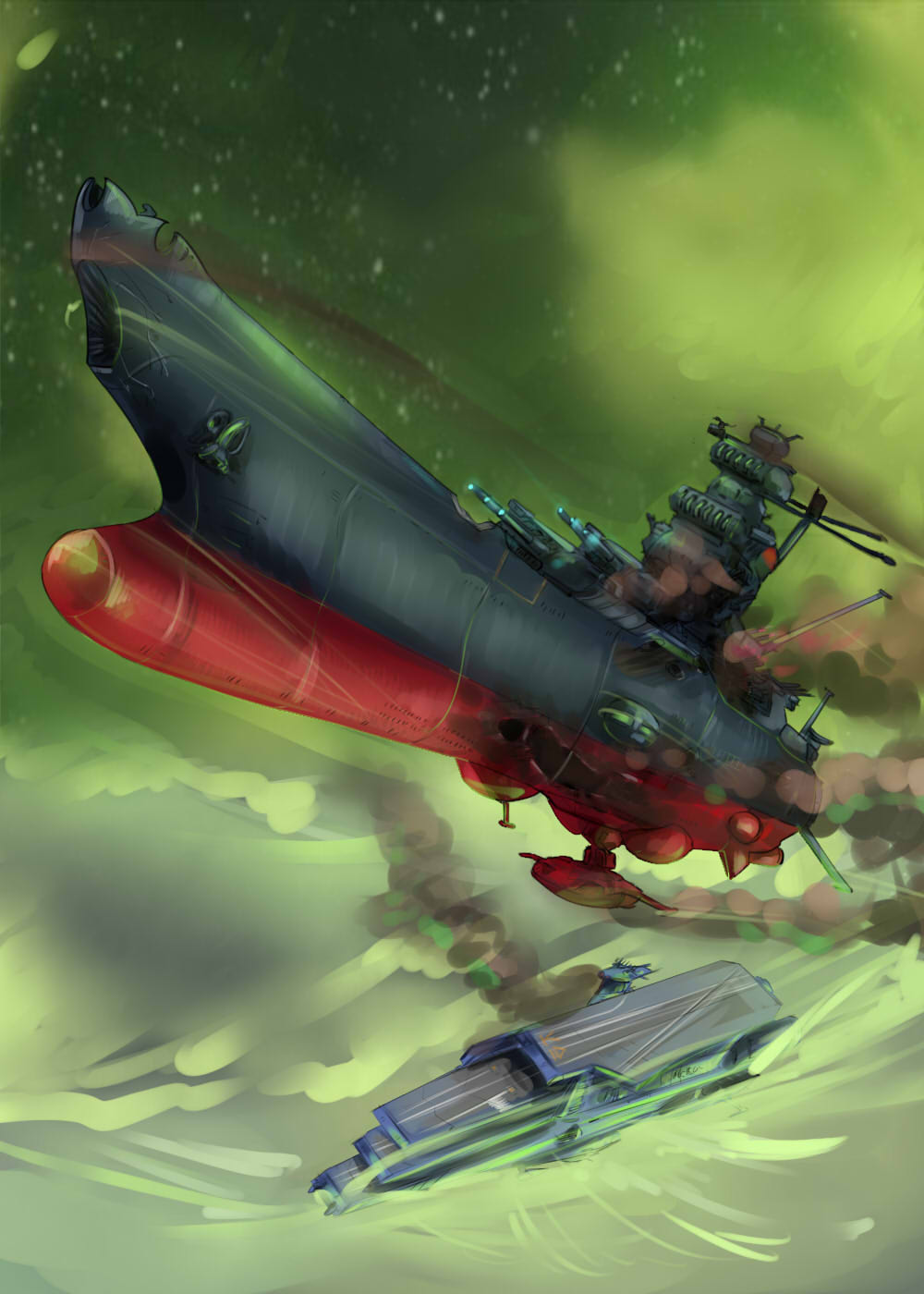 ArtStation - SPACE BATTLESHIP YAMATO 2199