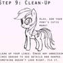The eight steps to drawing ponies! 8/8