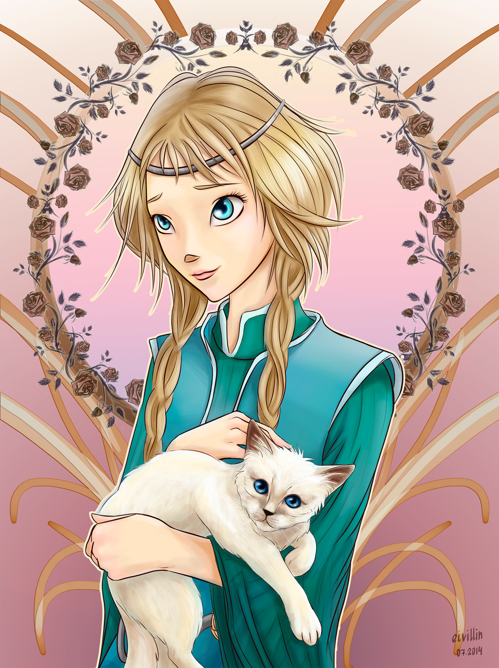 Elyon With Kitten