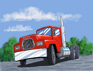 Mack Truck Sketch