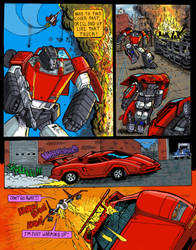Sideswipe comic Page 2 Colored