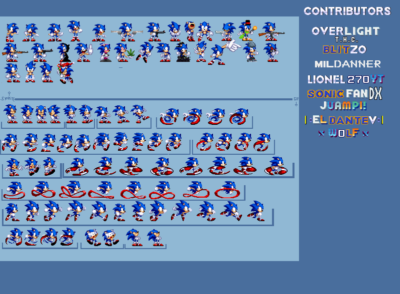 Modgen Executor Sonic shinb recreated modgen spritesheet V1 by Lionel270YT on DeviantArt