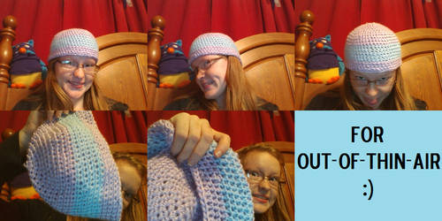 Crocheted beanie for a bff:D