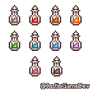 16x16 Iventory Items - Small Potions