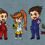 Ace Attorney: Defense Team (Chibis)