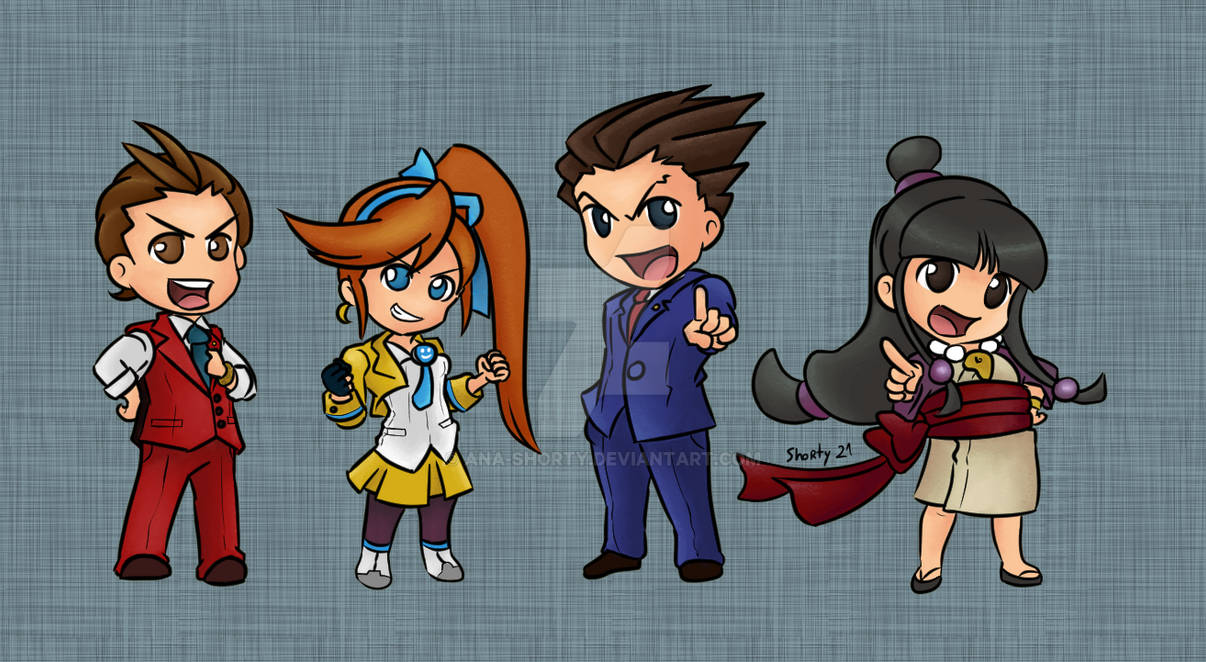 Chibi Attorney Ace Attorney: Defense Team (Chibis) by ana-shorty on DeviantArt