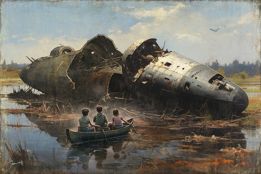 Children In A Boat