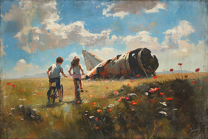 Wreckage in the field II