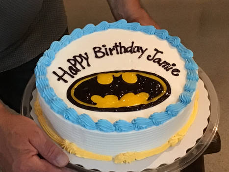 my cake and present day bat man cake