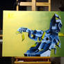 guitar man with yellow green
