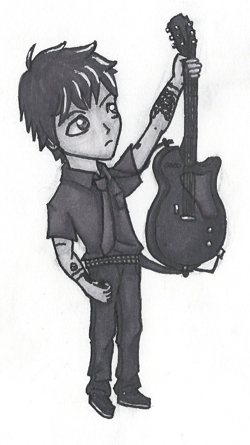 Green Day Billie Joe Armstrong Chibi with Markers