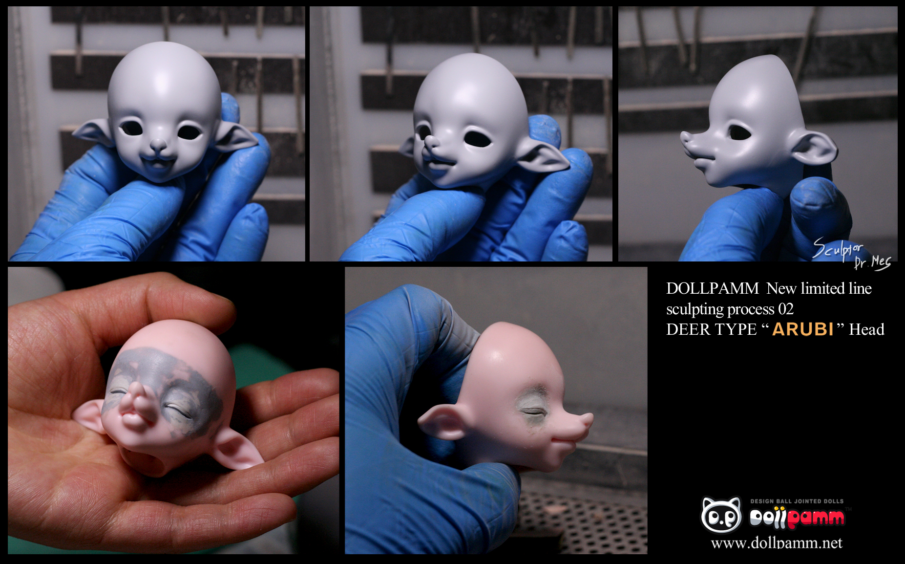 Dollpamm limited line ARUBI head sculpting 02