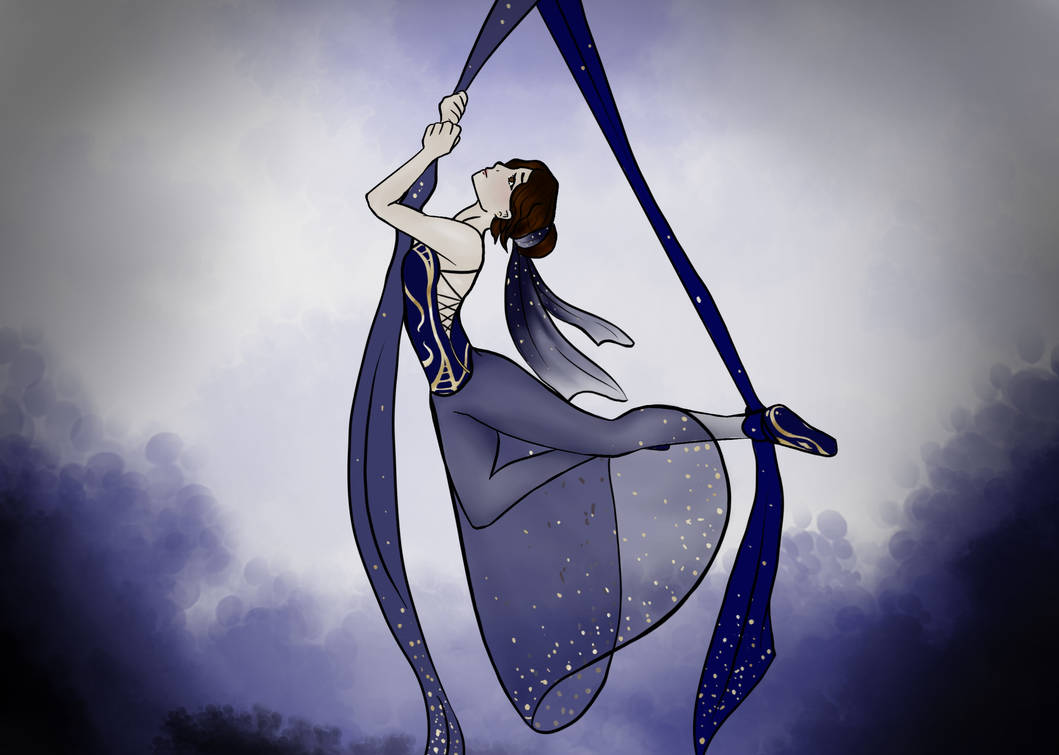 Aerial Silks performance thing by TheDragonetCat on DeviantArt