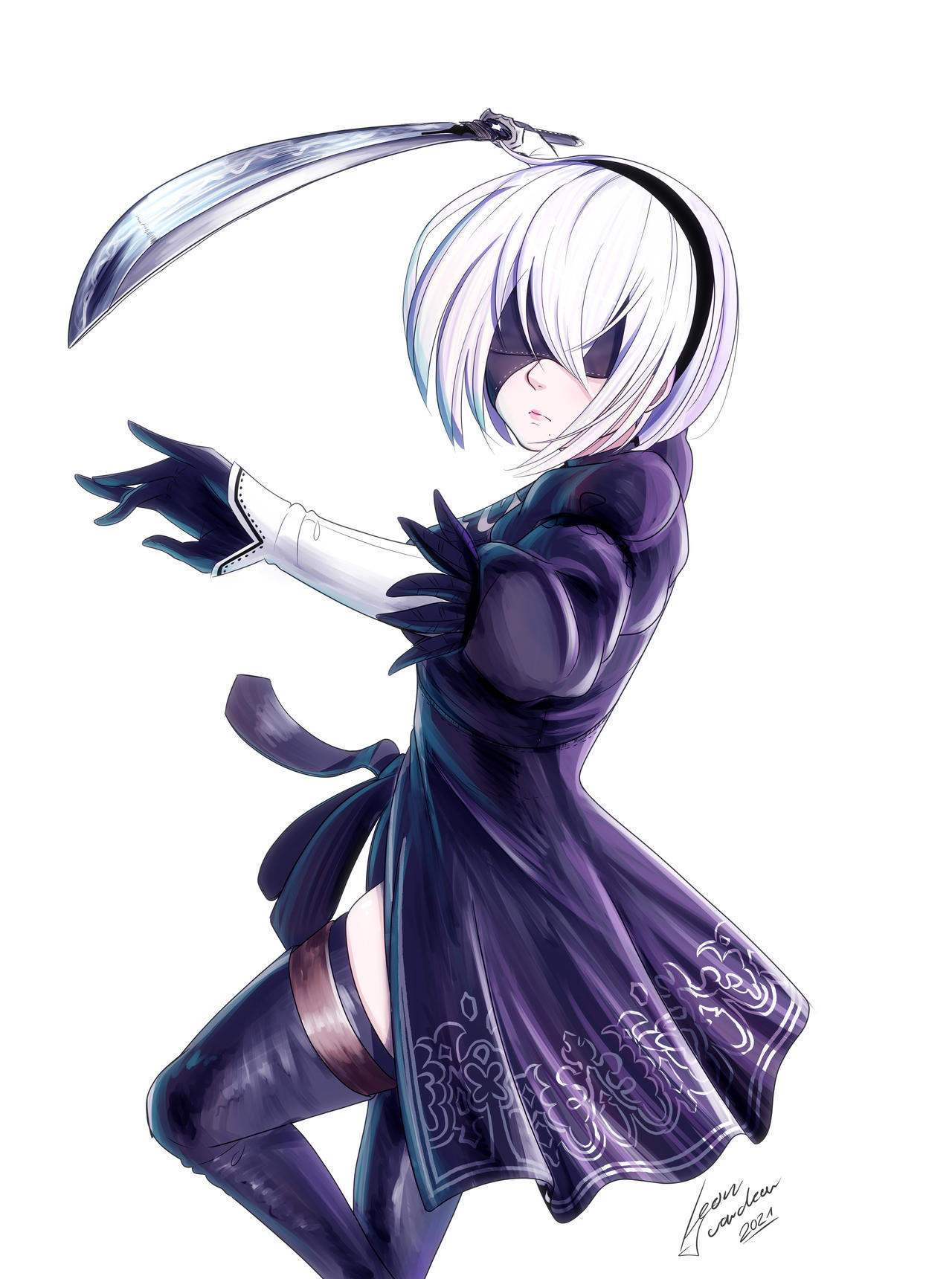 NieR Automata 2B Fan Art By Ca1200Stueck On DeviantArt nier-automata-2b-fan-art-by-ca1200stueck-on-deviantart