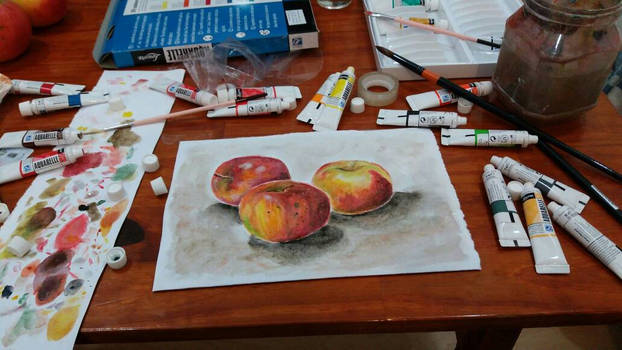 Watercolor still life