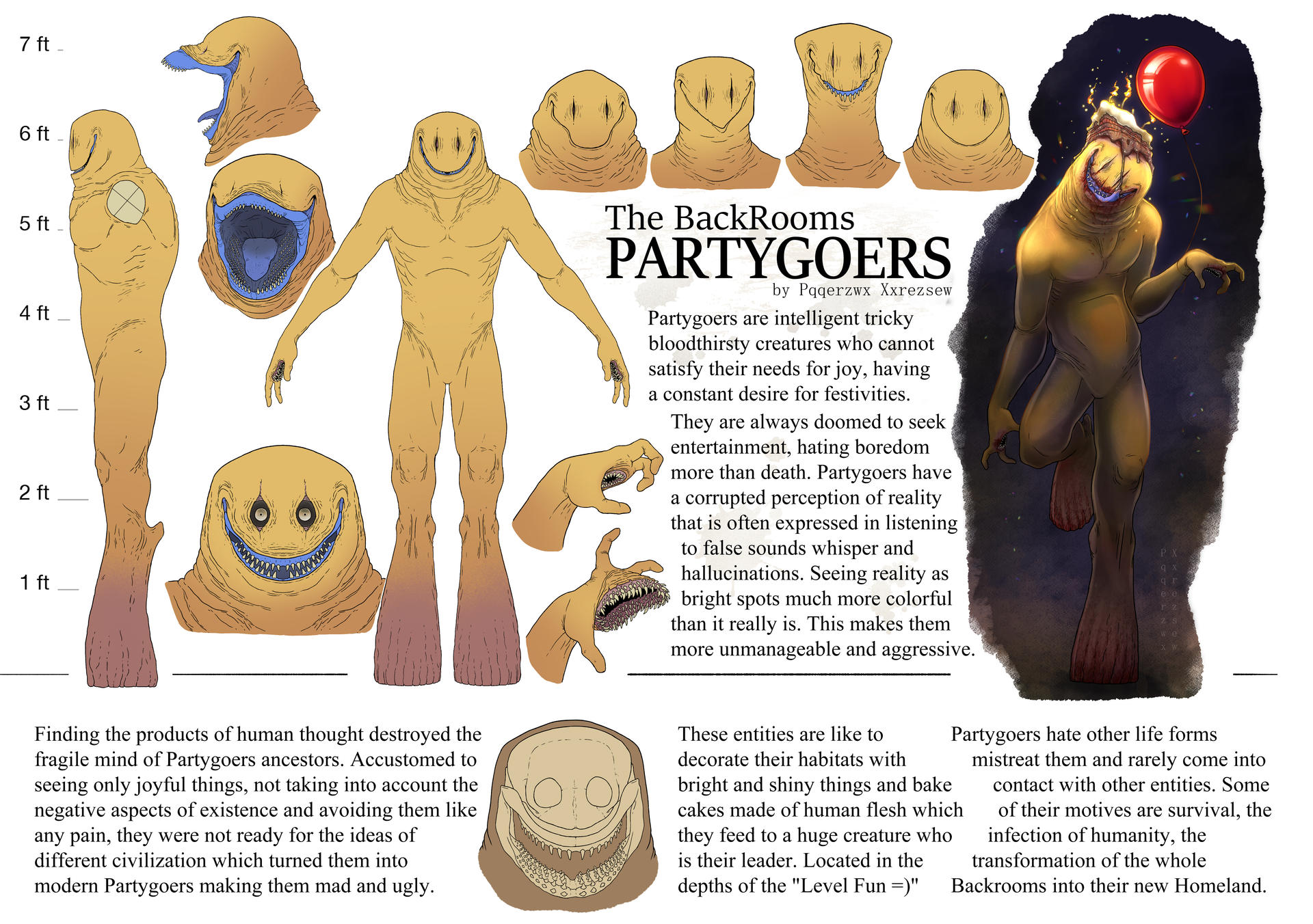 Entity 67 - The Partygoers by ResearcherH2O on Newgrounds