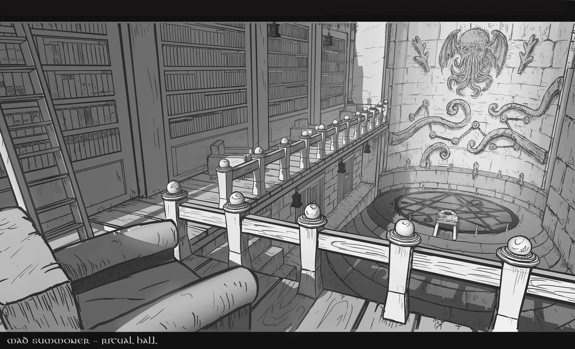 Dark Ritual Hall by Ativich on DeviantArt