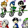 Tsuna's tandem bicyle