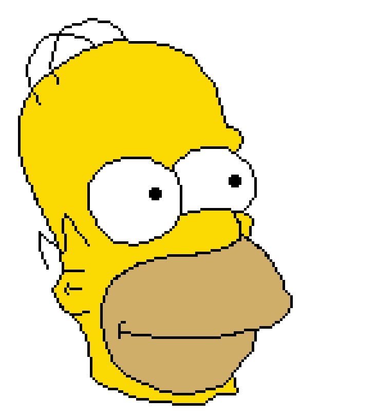 Homer Simpson Pixel