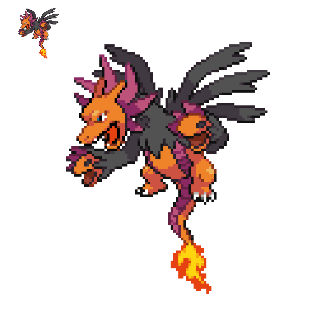 Pokemon Fusion: Hydreigon/Charizard